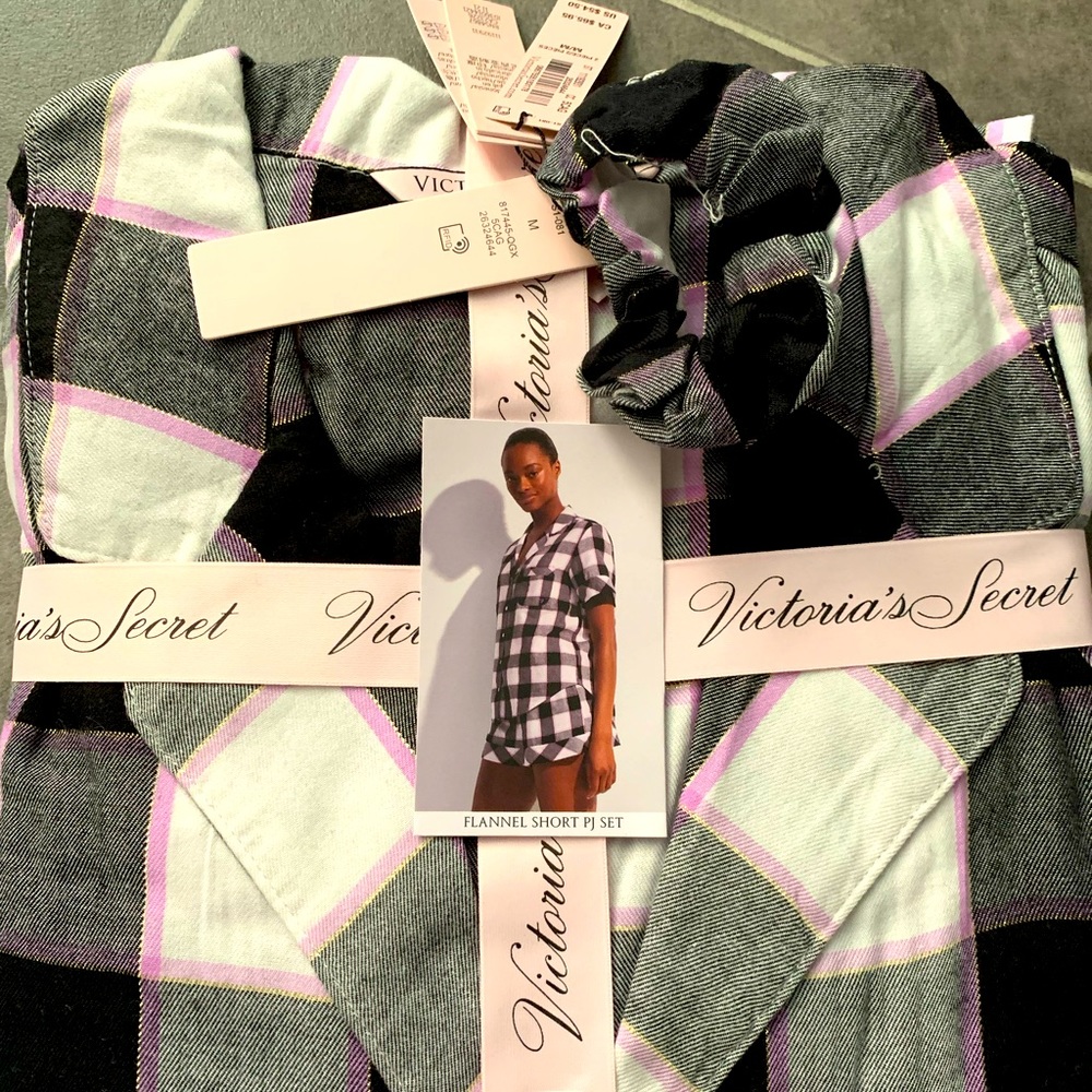 Victoria Secret flannel Pj short set
